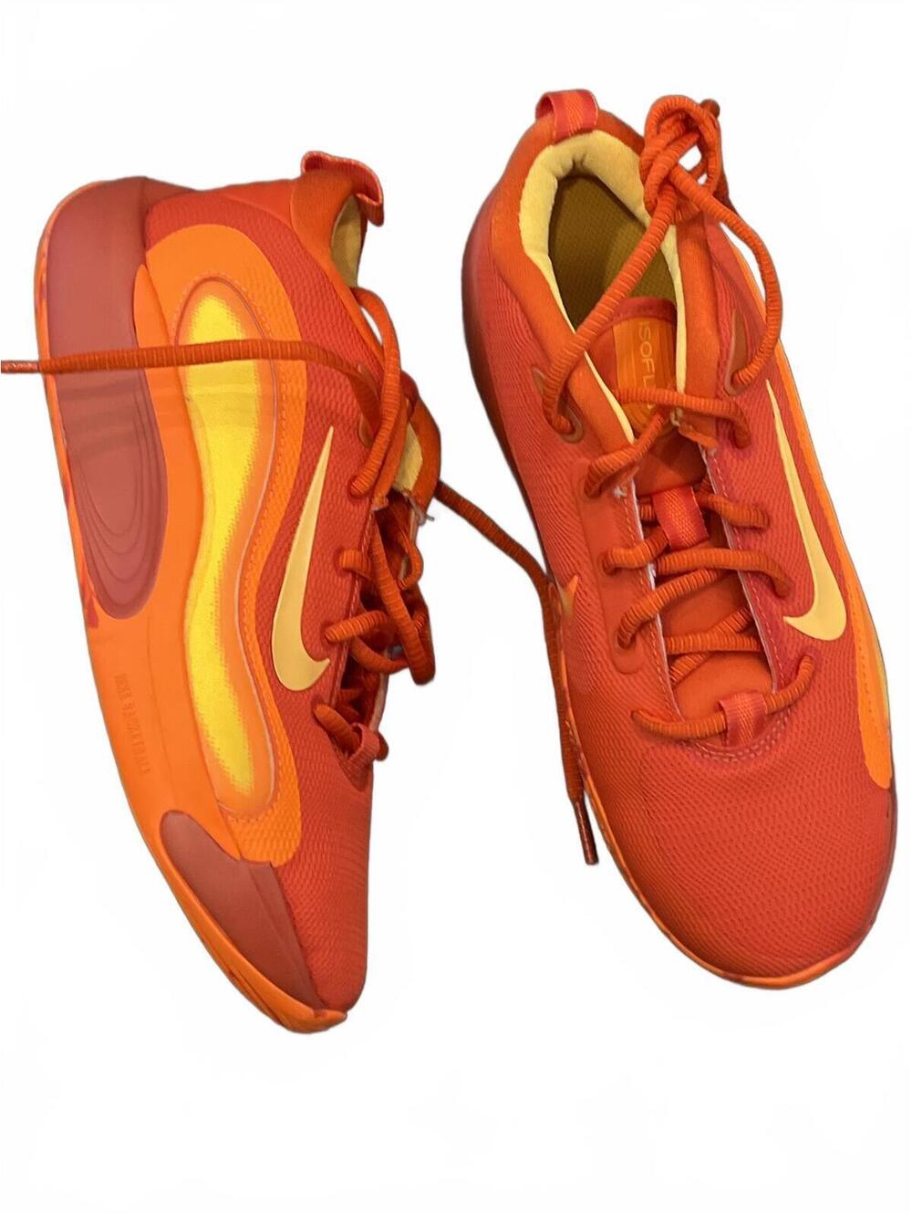 nwob Nike IsoFly Big Kids' Basketball Shoes (FN4384-800, Team Orange 6y - Picture 3 of 5